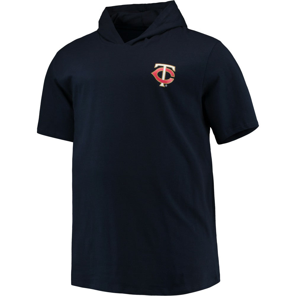 MLB Minnesota Twins Big & Tall Jersey Short Sleeve Pullover Hoodie T-Shirt