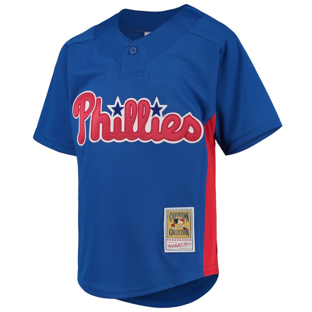 MLB Roy Halladay Philadelphia Phillies Mitchell & Ness Youth Cooperstown Collection Mesh Batting Practice Jersey