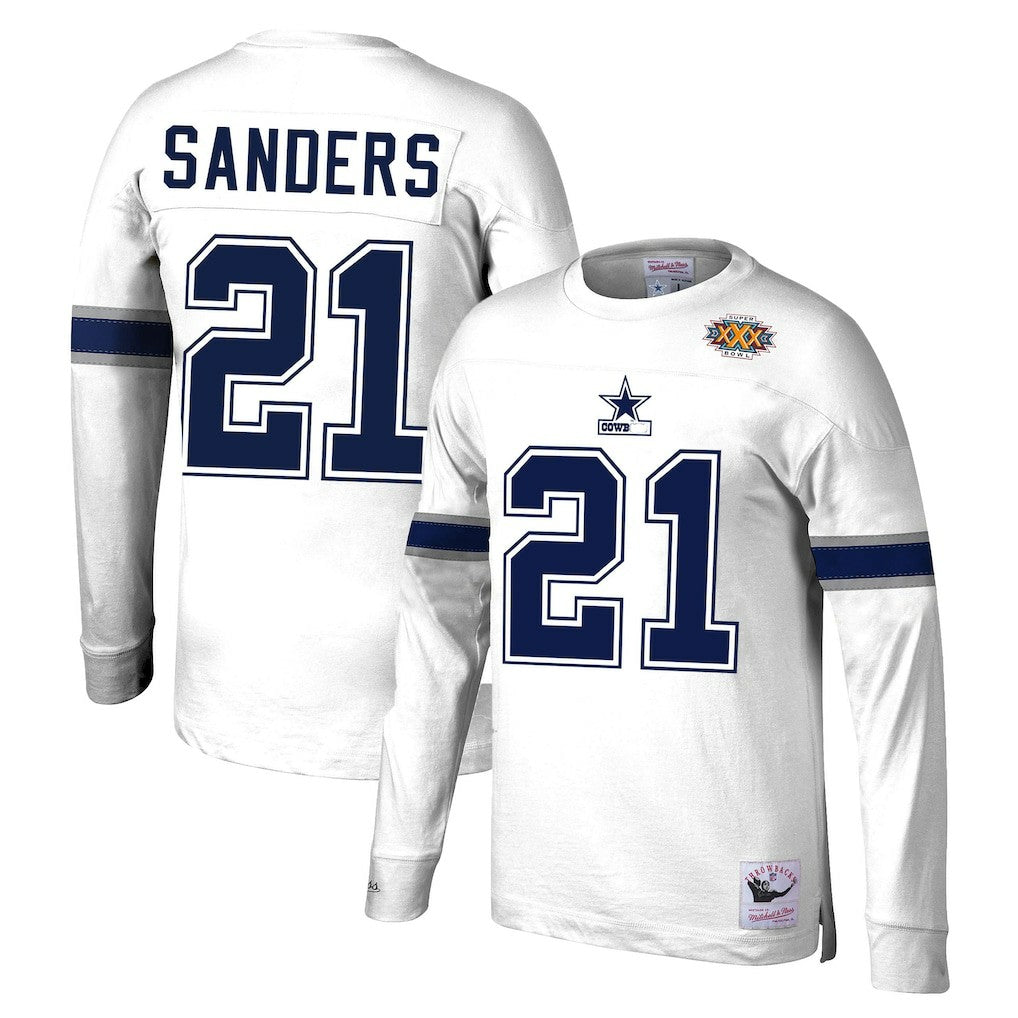 Deion Sanders  Retired Player Name & Number Long Sleeve Top - Dallas Cowboys