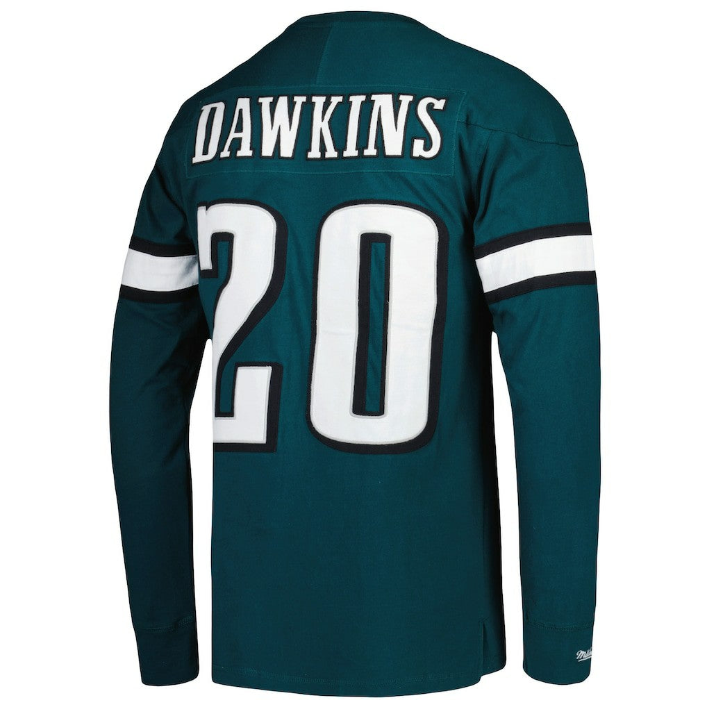 Brian Dawkins  Retired Player Name & Number Long Sleeve Top - Philadelphia Eagles
