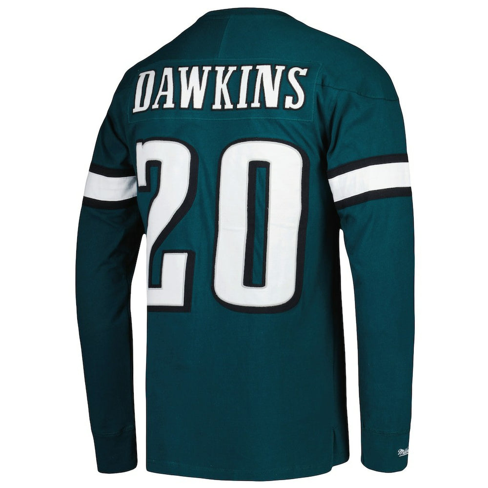Brian Dawkins  Retired Player Name & Number Long Sleeve Top - Philadelphia Eagles