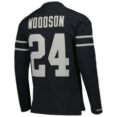 Charles Woodson Oakland Raiders Retired Player Name & Number Long Sleeve Top - Las Vegas Raiders