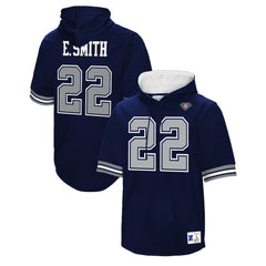 Emmitt Smith  Retired Player Mesh Name & Number Hoodie T-Shirt - Dallas Cowboys