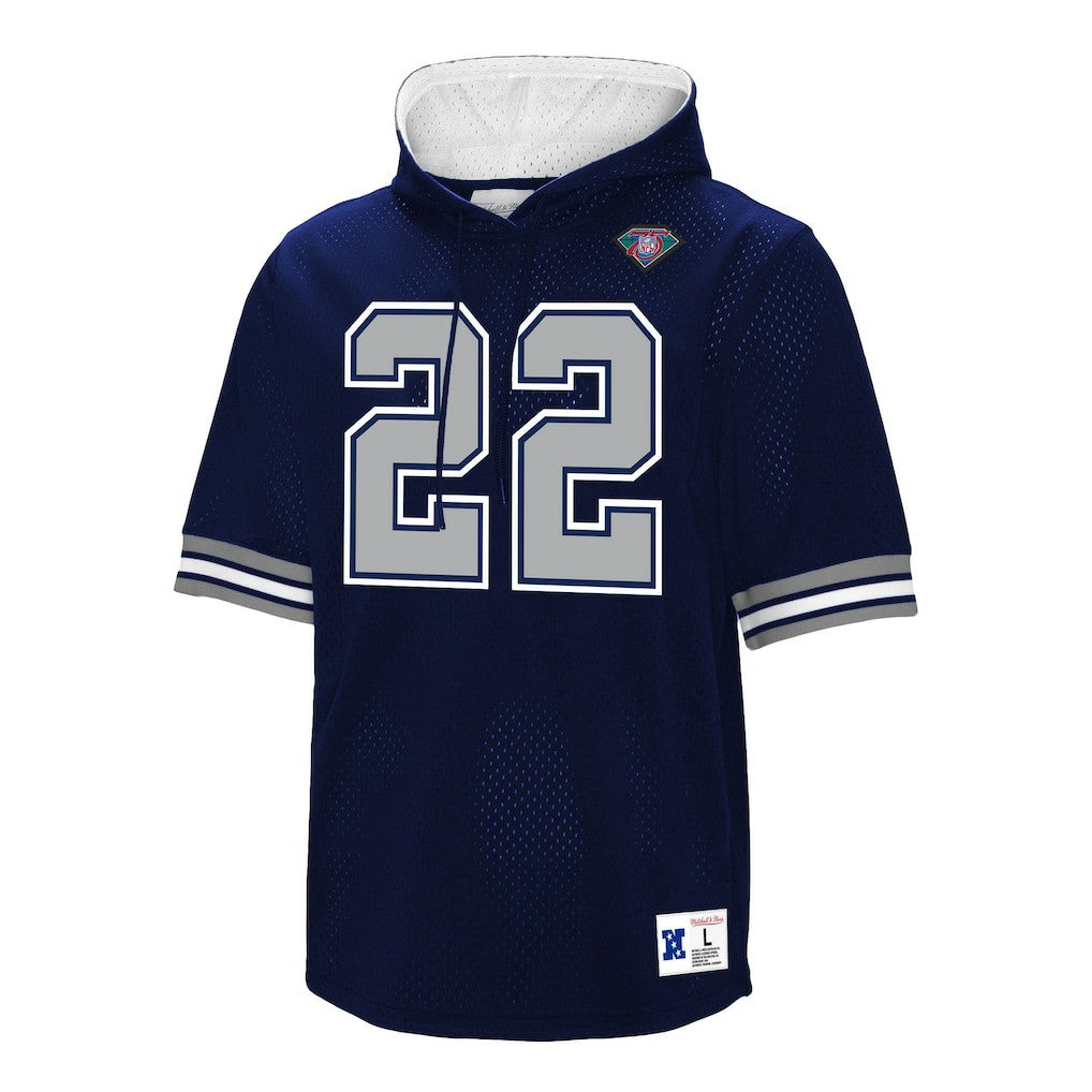 Emmitt Smith  Retired Player Mesh Name & Number Hoodie T-Shirt - Dallas Cowboys