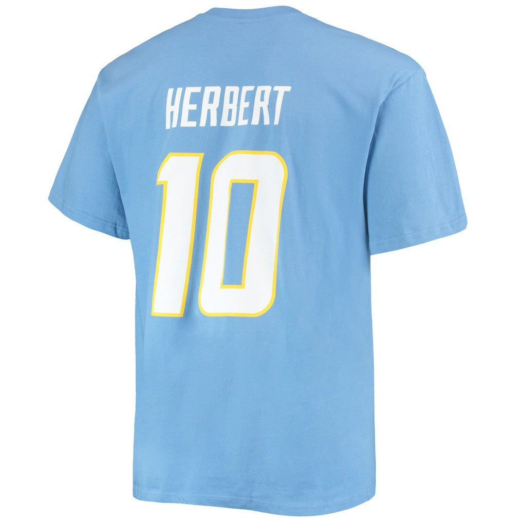 Justin Herbert  Big & Tall Player Name & Number T-Shirt - Los Angeles Chargers