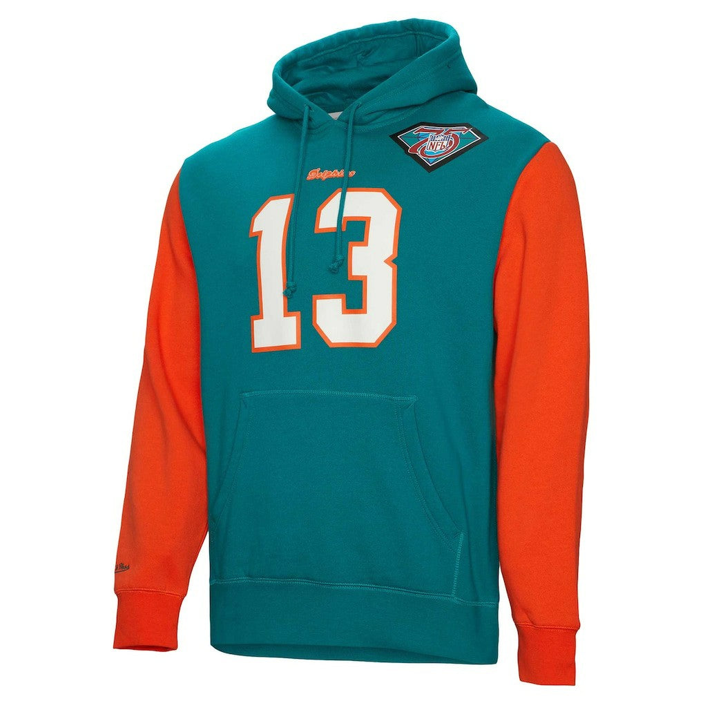 Dan Marino  Retired Player Name & Number Pullover Hoodie - Miami Dolphins