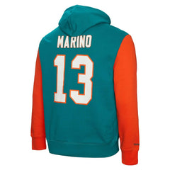 Dan Marino  Retired Player Name & Number Pullover Hoodie - Miami Dolphins