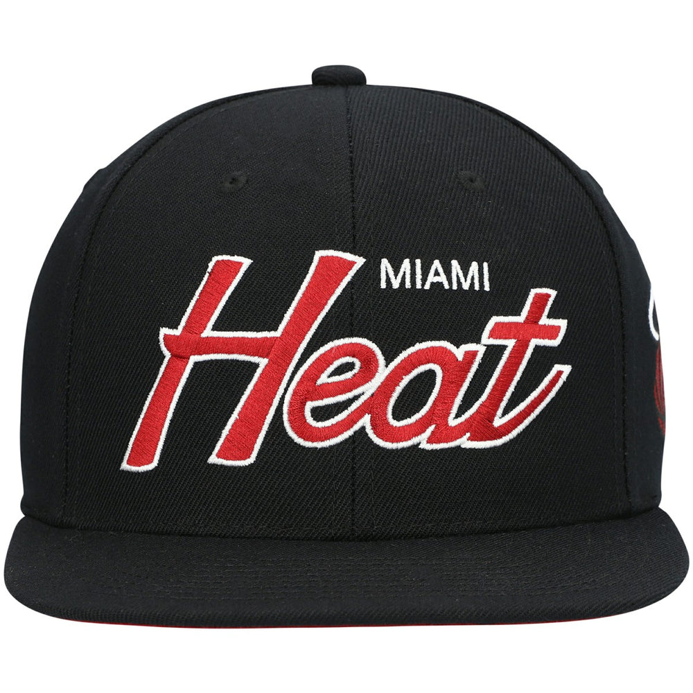 NBA Miami Heat Hardwood Classics Script 2.0 Snapback Hat