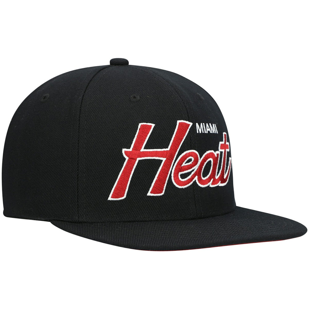 NBA Miami Heat Hardwood Classics Script 2.0 Snapback Hat