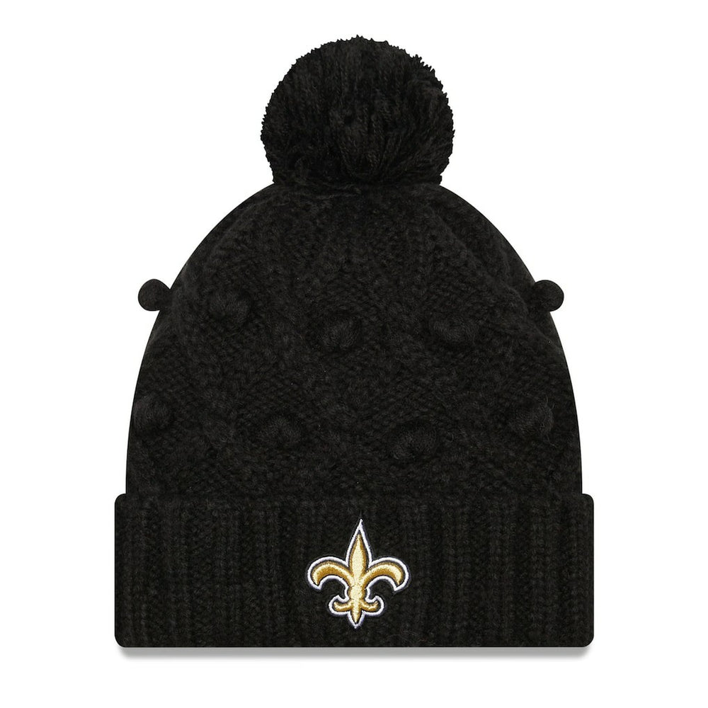 Women's Toasty Cuffed Knit Hat with Pom - New Orleans Saints