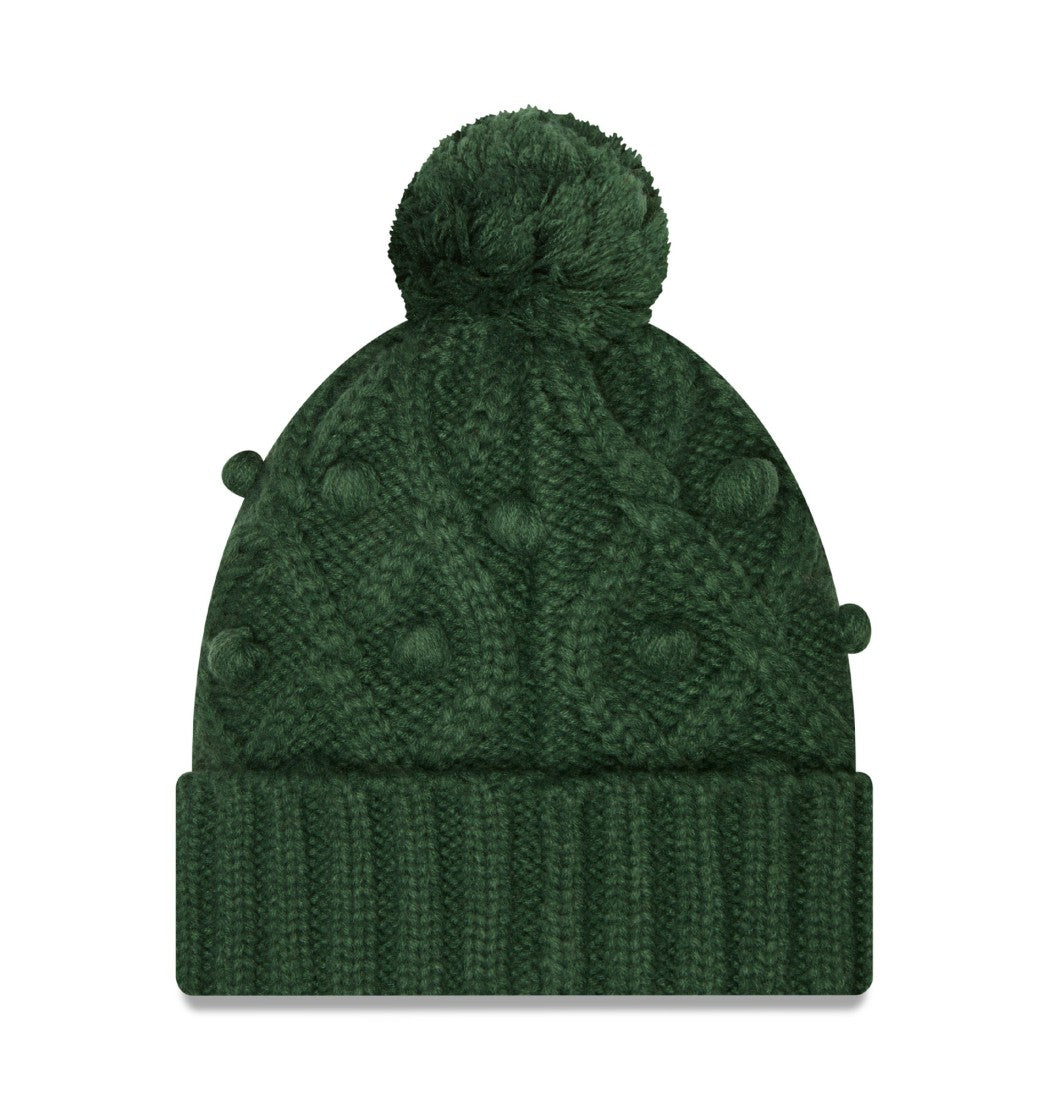 Women's Toasty Cuffed Knit Hat with Pom - Green Bay Packers