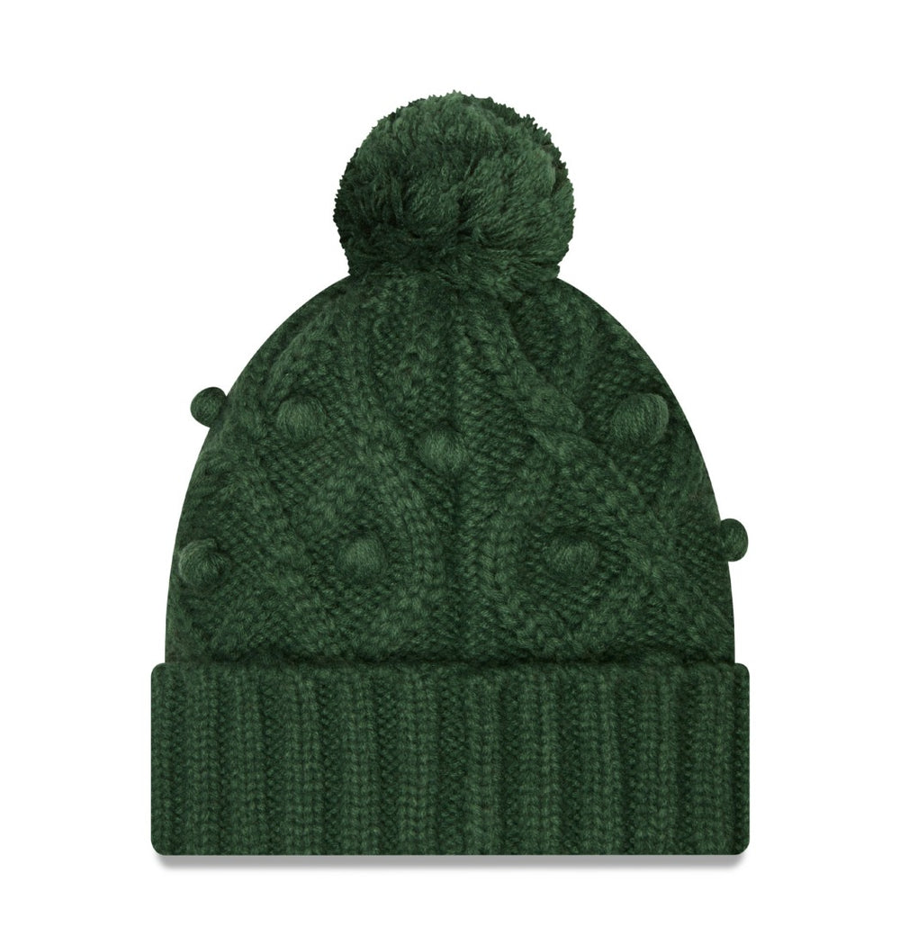 Women's Toasty Cuffed Knit Hat with Pom - Green Bay Packers