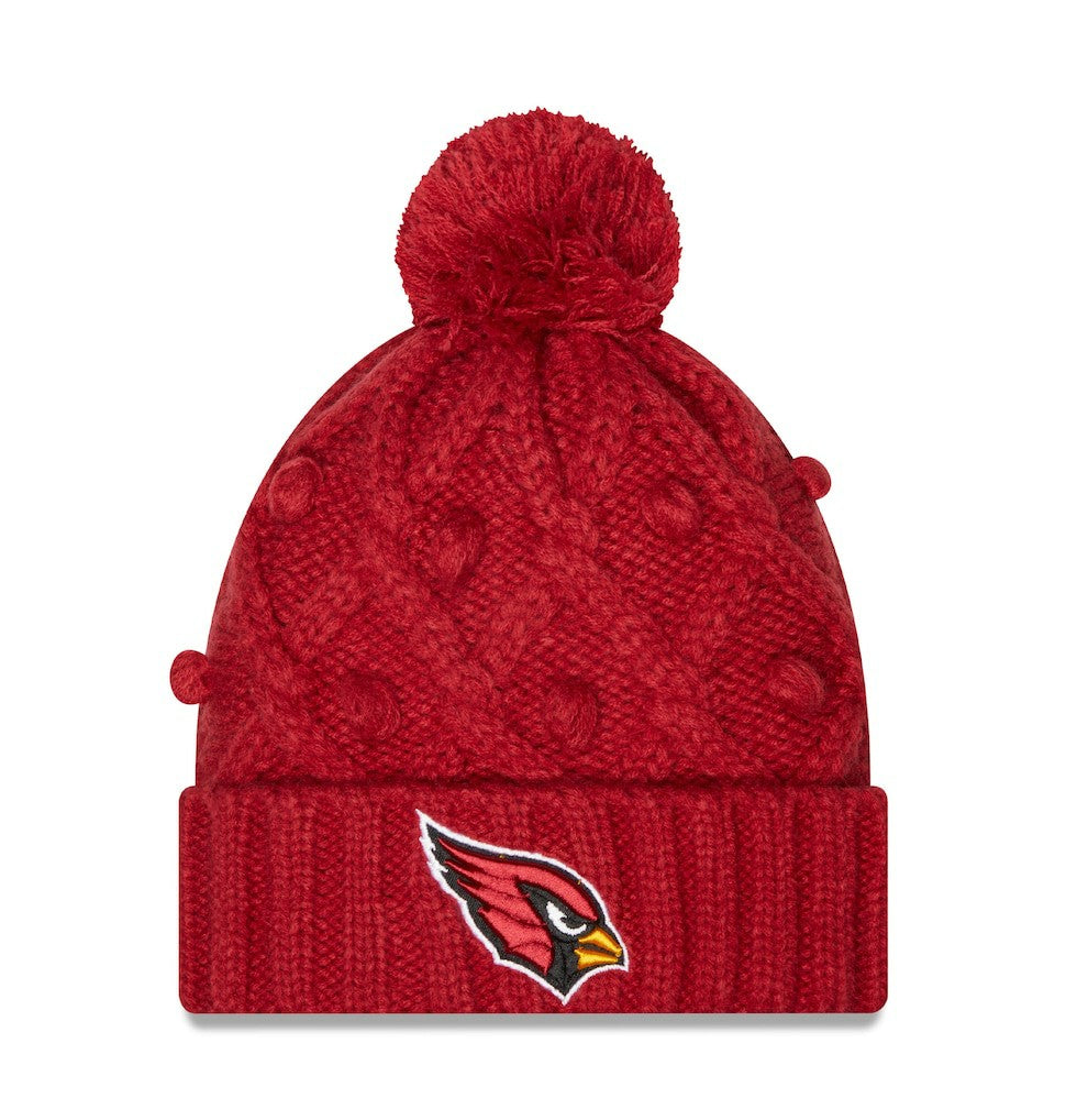 Women's Toasty Cuffed Knit Hat with Pom - Arizona Cardinals