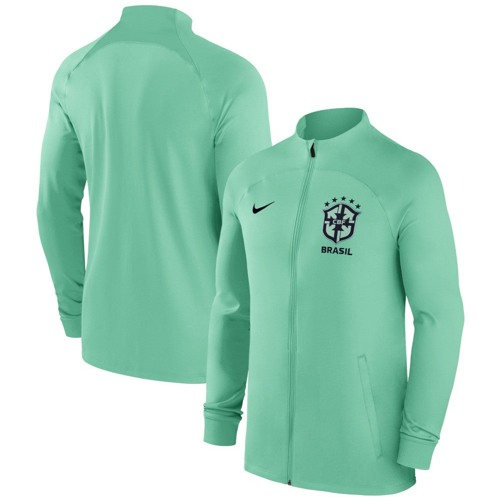 Brazil National Team Strike Raglan Full-Zip Performance Track Jacket - Nike Green