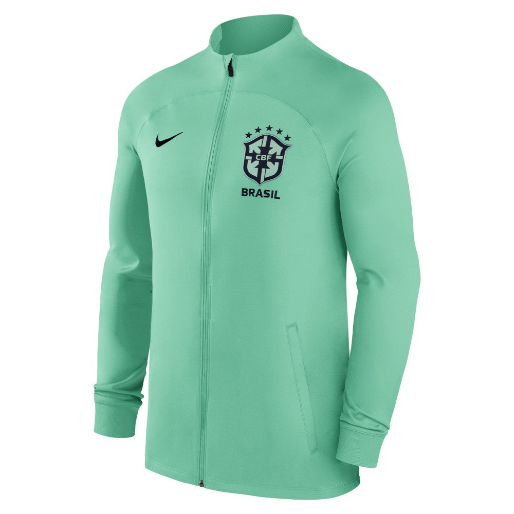 Brazil National Team Strike Raglan Full-Zip Performance Track Jacket - Nike Green