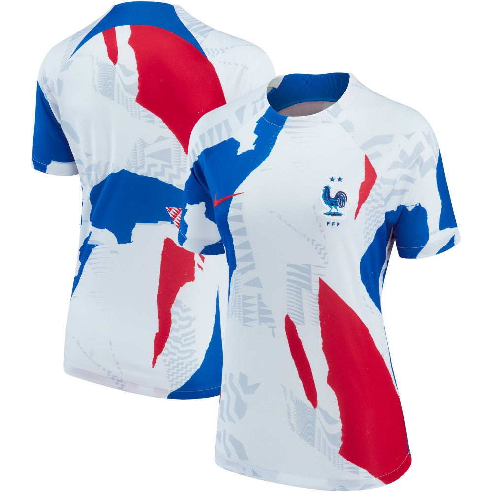 France National Team Women's 2022 Pre-Match Top - Nike White