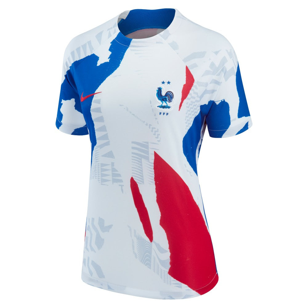 France National Team Women's 2022 Pre-Match Top - Nike White