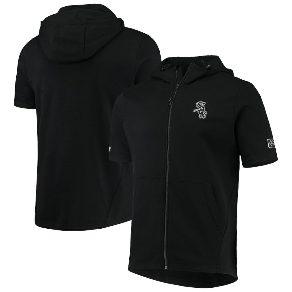 MLB Chicago White Sox Levelwear Recruit Short Sleeve Full-Zip Hoodie Jacket