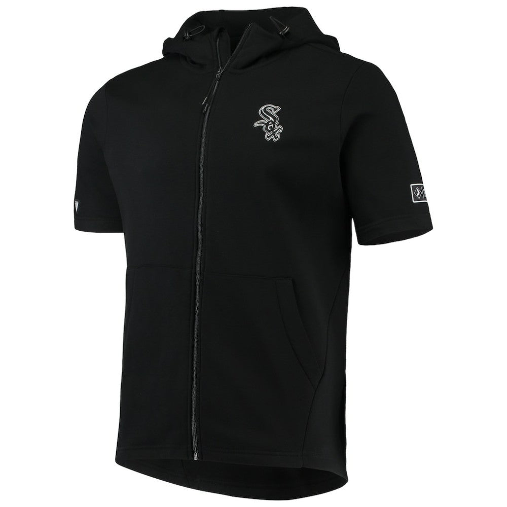 MLB Chicago White Sox Levelwear Recruit Short Sleeve Full-Zip Hoodie Jacket