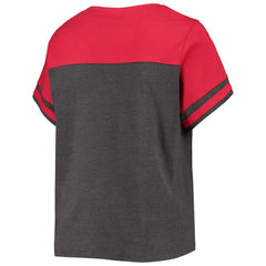 MLB Washington Nationals Women's Plus Size Colorblock T-Shirt