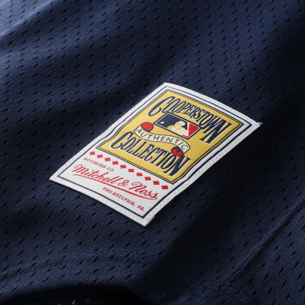 MLB Rickey Henderson New York Yankees Mitchell & Ness Cooperstown Collection Mesh Batting Practice Button-Up Jersey