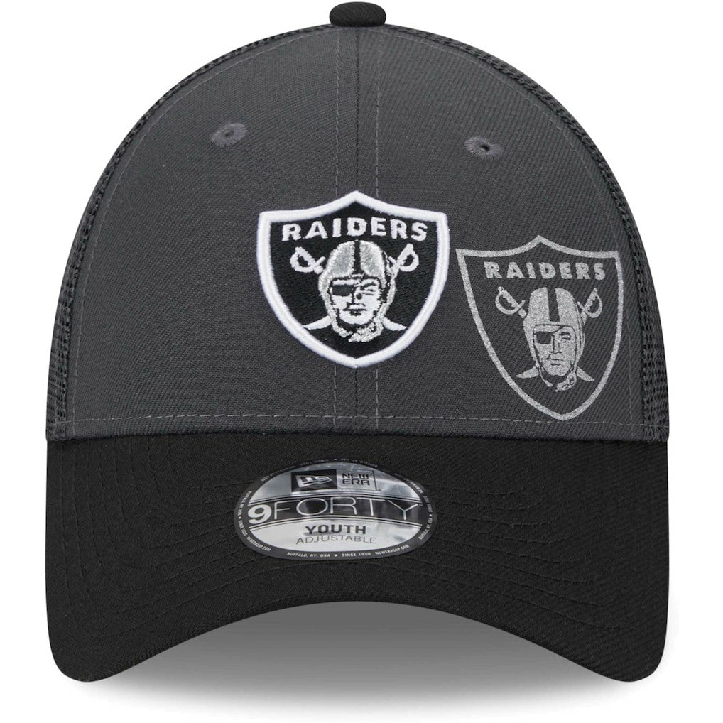Youth Reflect 9FORTY Adjustable Hat - Las Vegas Raiders