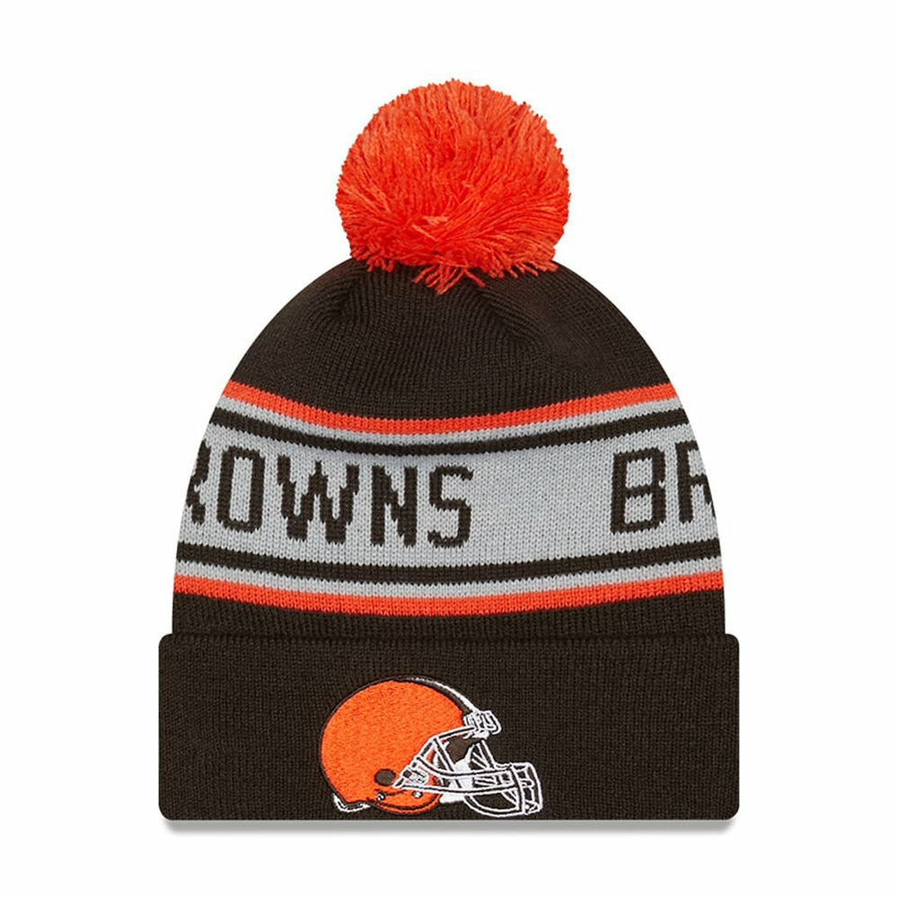 Preschool Repeat Cuffed Knit Hat with Pom - Cleveland Browns