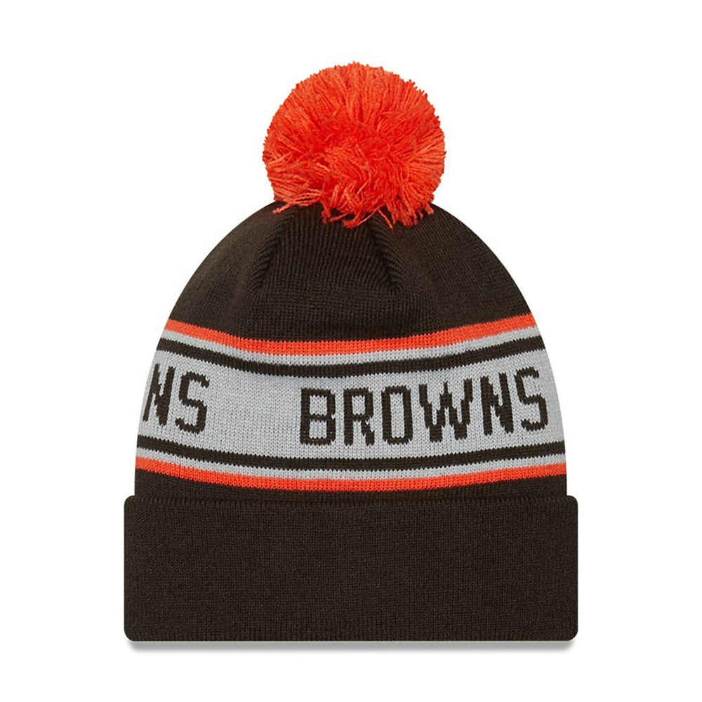 Preschool Repeat Cuffed Knit Hat with Pom - Cleveland Browns