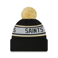 Preschool Repeat Cuffed Knit Hat with Pom - New Orleans Saints