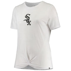MLB Chicago White Sox New Era Women's Plus Size 2-Hit Front Knot T-Shirt
