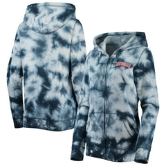 MLB Washington Nationals New Era Women's Tie-Dye Full-Zip Hoodie