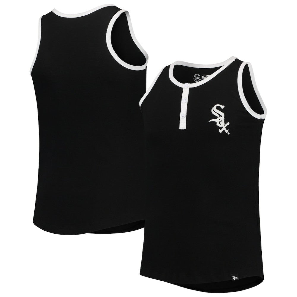 MLB Chicago White Sox New Era Girls Youth Henley Tank Top