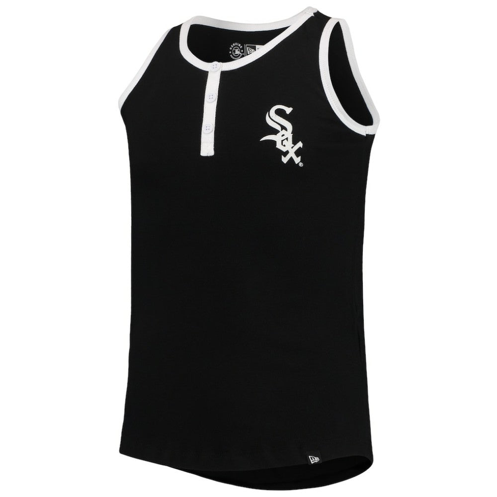 MLB Chicago White Sox New Era Girls Youth Henley Tank Top