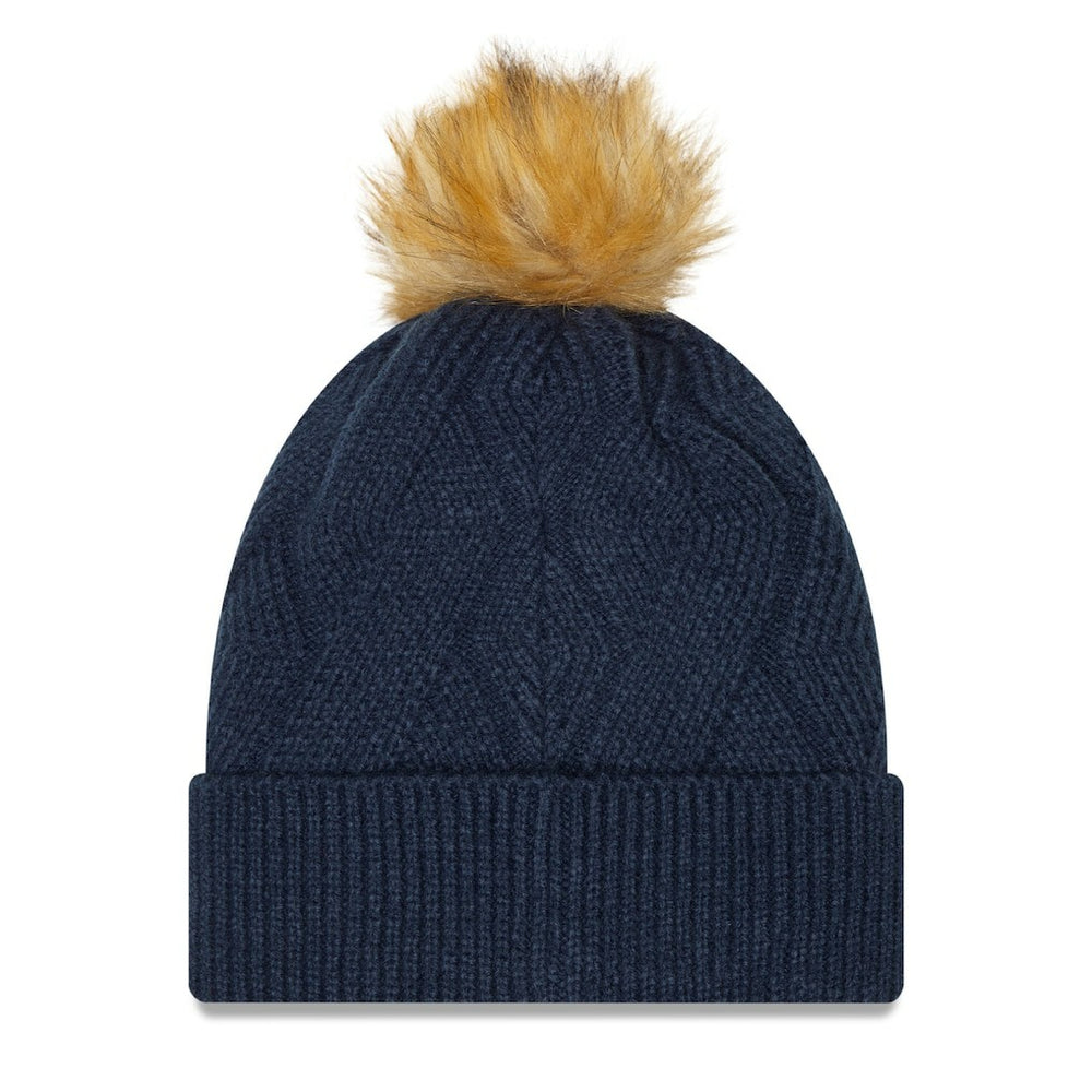 Women's Snowy Cuffed Knit Hat with Pom - Dallas Cowboys