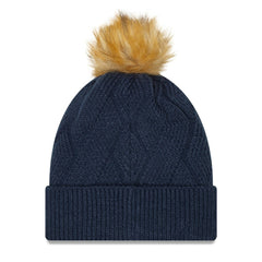 Women's Snowy Cuffed Knit Hat with Pom - Dallas Cowboys