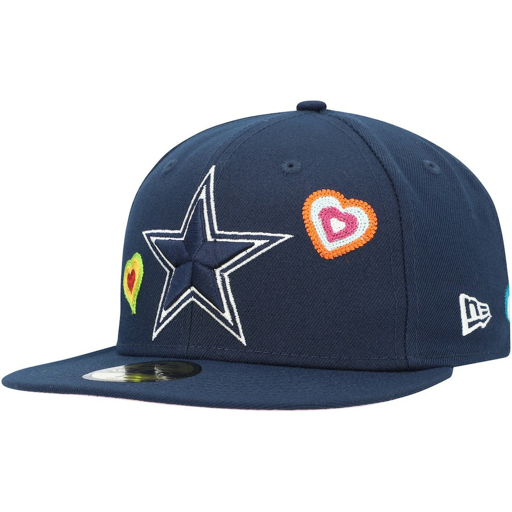 Chain Stitch Heart 59FIFTY Fitted Hat - Dallas Cowboys