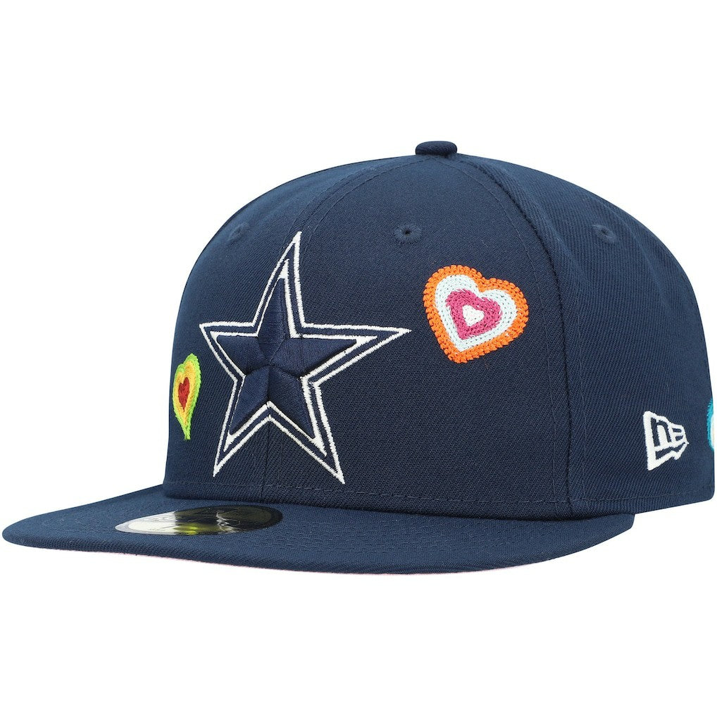 Chain Stitch Heart 59FIFTY Fitted Hat - Dallas Cowboys