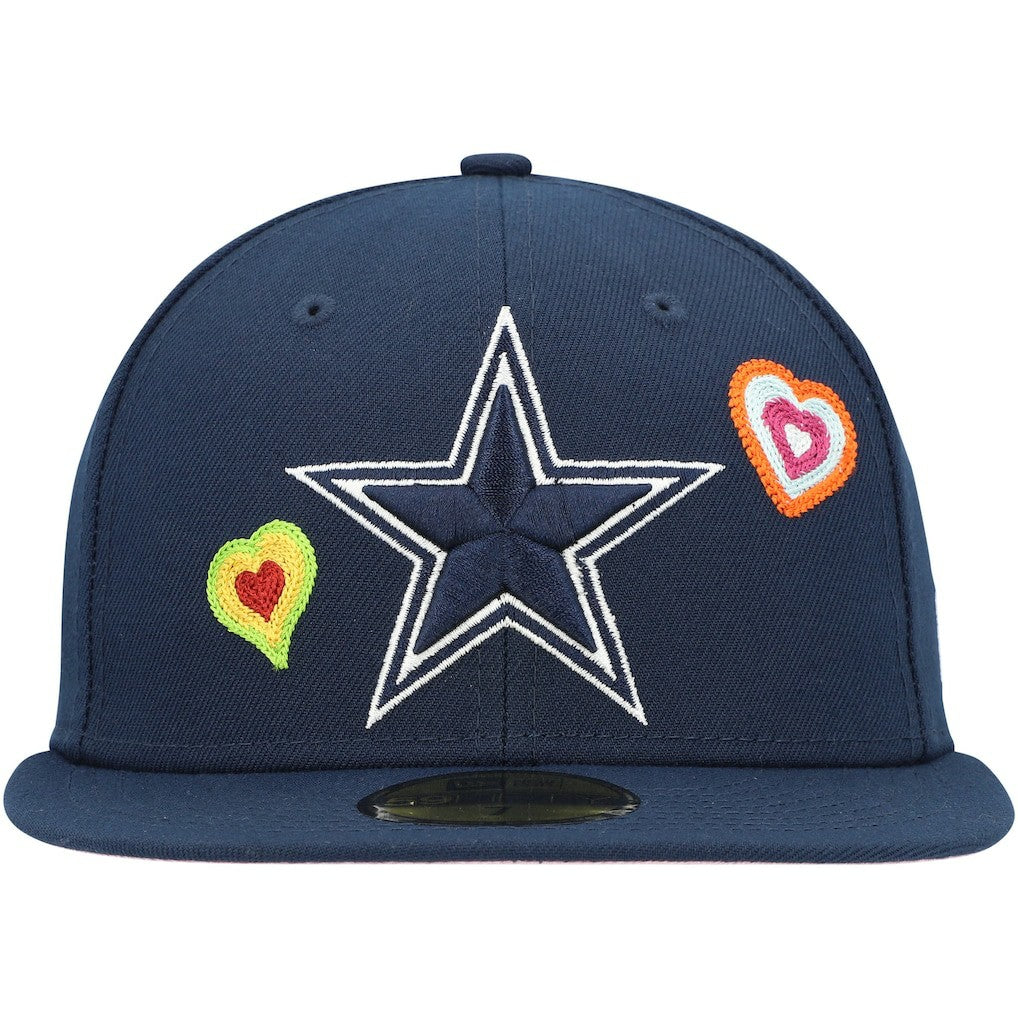 Chain Stitch Heart 59FIFTY Fitted Hat - Dallas Cowboys