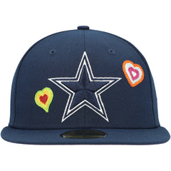 Chain Stitch Heart 59FIFTY Fitted Hat - Dallas Cowboys