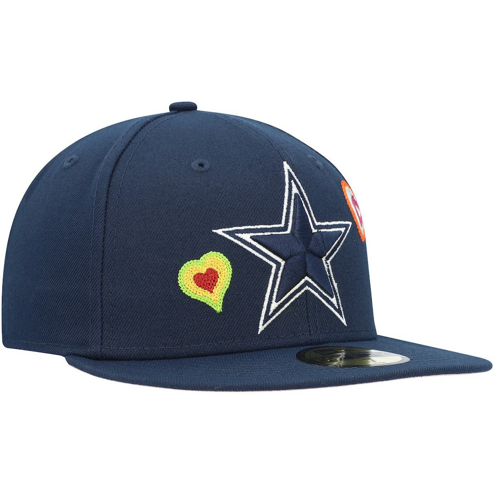 Chain Stitch Heart 59FIFTY Fitted Hat - Dallas Cowboys