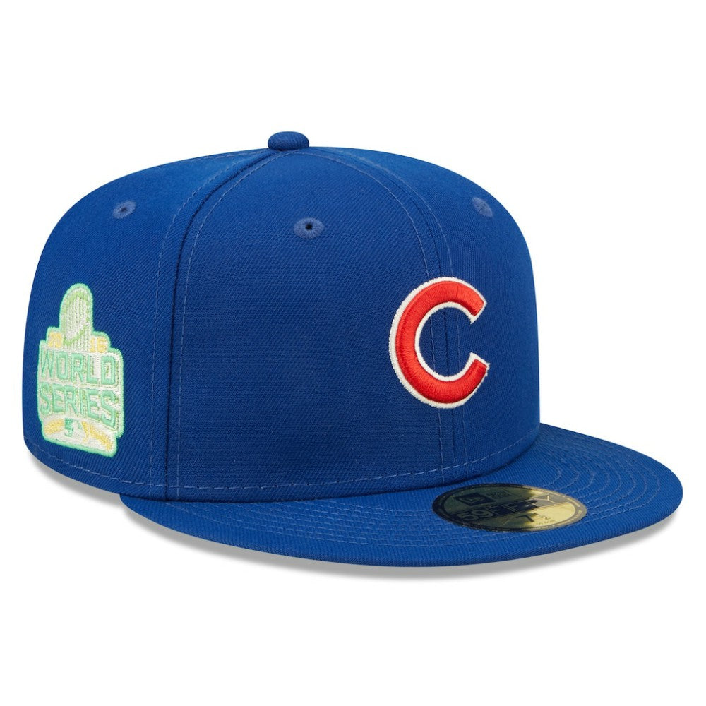 MLB Chicago Cubs New Era 2016 World Series Champions Citrus Pop UV 59FIFTY Fitted Hat