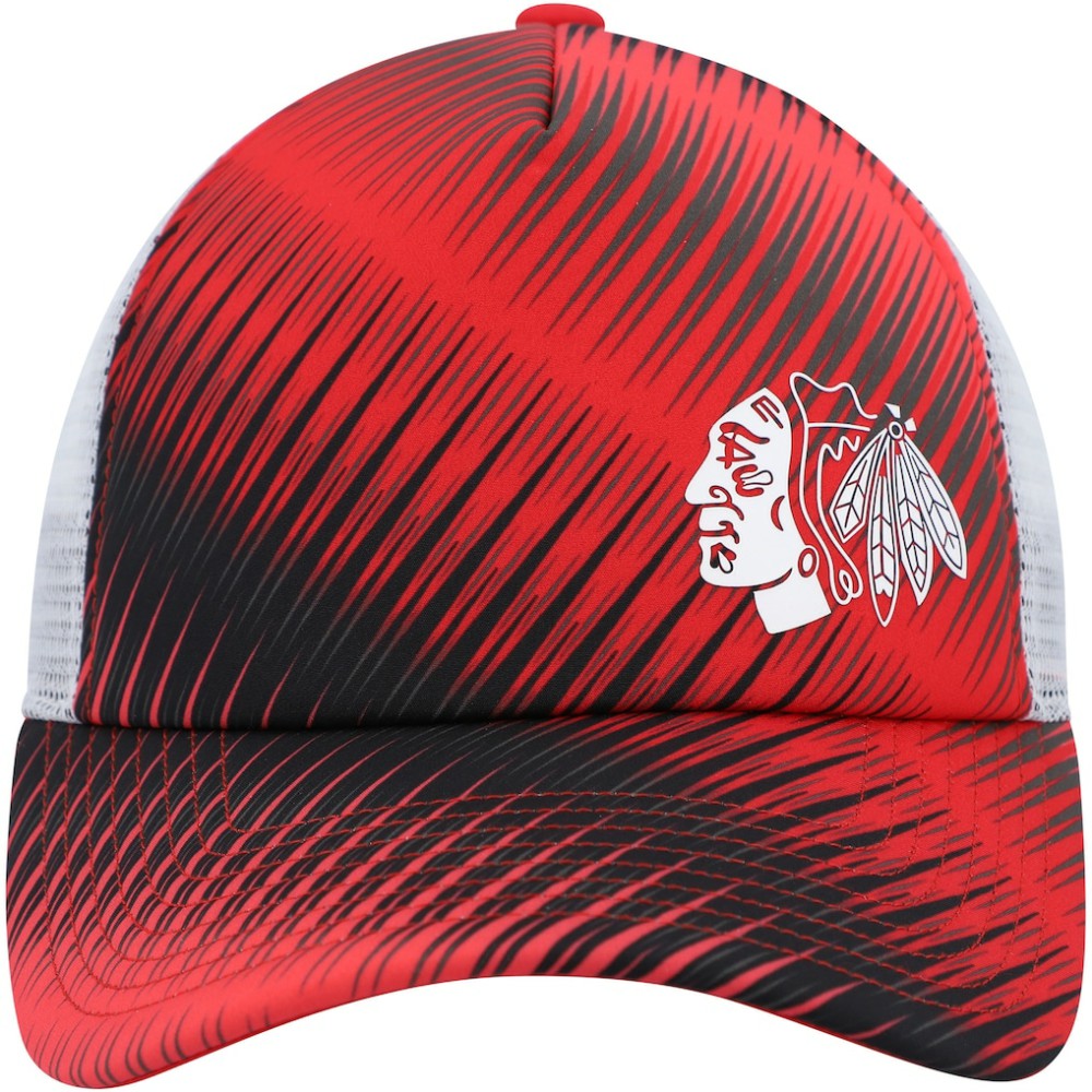 NHL Red/White Chicago Blackhawks adidas Women's Graphic Foam Trucker Snapback Hat