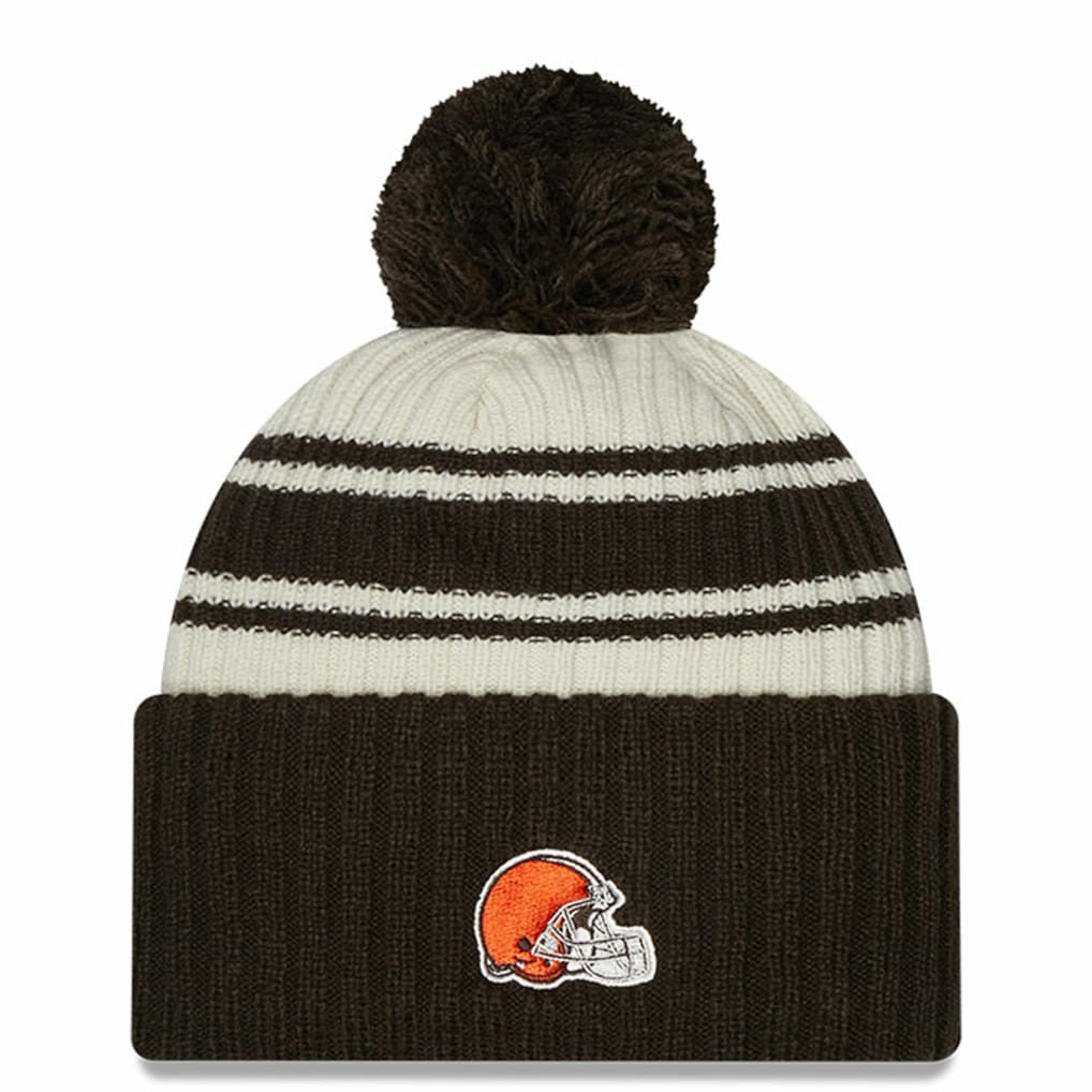 2022 Sideline Sport Cuffed Pom Knit Hat - Cleveland Browns