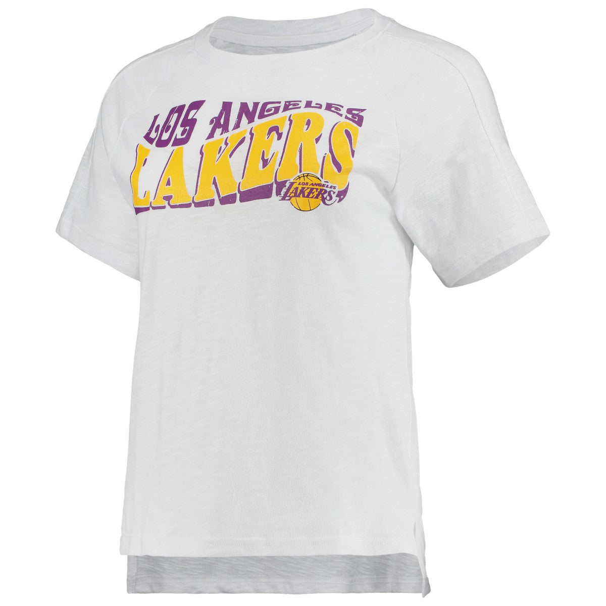NBA Los Angeles Lakers Concepts Sport Women's Resurgence Slub Burnout Raglan Top & Shorts Sleep Set