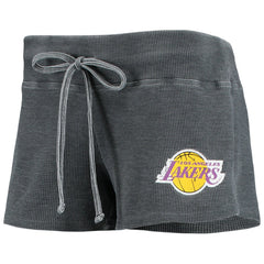 NBA Los Angeles Lakers Concepts Sport Women's Resurgence Slub Burnout Raglan Top & Shorts Sleep Set
