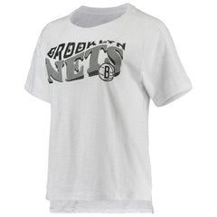NBA Brooklyn Nets Concepts Sport Women's Resurgence Slub Burnout Raglan Top & Shorts Sleep Set