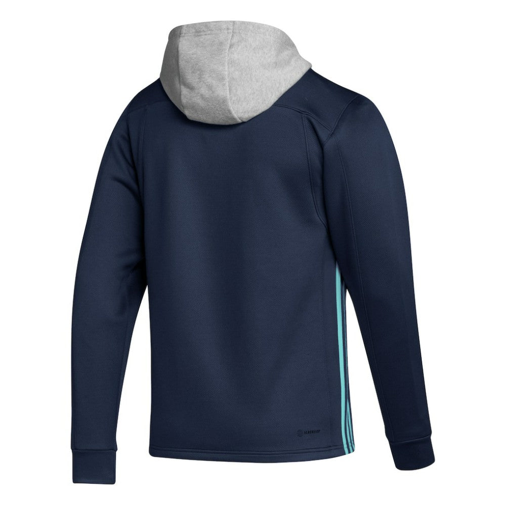 NHL Deep Sea Blue Seattle Kraken adidas Skate Lace Primeblue Team Pullover Hoodie