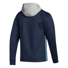 NHL Deep Sea Blue Seattle Kraken adidas Skate Lace Primeblue Team Pullover Hoodie