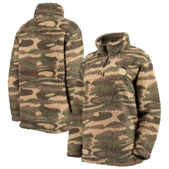 NHL Camo Boston Bruins G-III Sports by Carl Banks Women's Sherpa Quarter-Zip Jacket