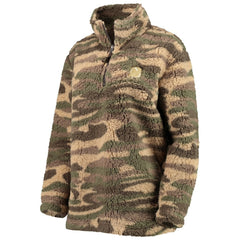 NHL Camo New Jersey Devils G-III Sports by Carl Banks Women's Sherpa Quarter-Zip Jacket